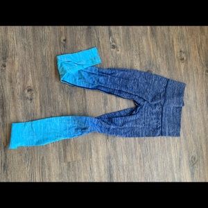 Blue Ombré Leggings